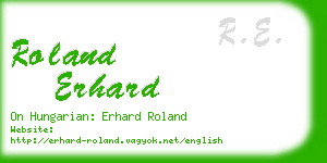 roland erhard business card